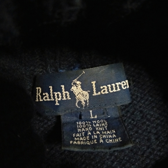 Polo Ralph Lauren vintage 90s original Snowbeach Stadium crest sweater MEGA RARE - Picture 5 of 9